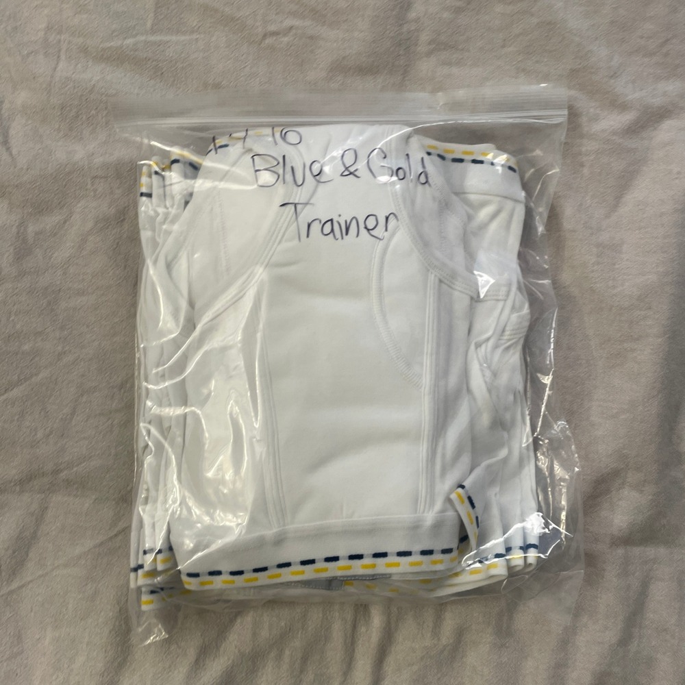 Tiger Training Briefs Underwear Kids Teens 14-16 White Blue Gold 14 Pack